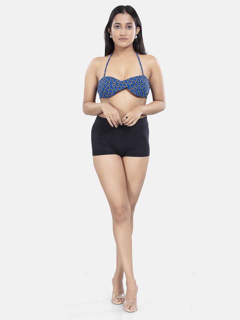 Back knot bikini top in Dark Blue | Bold & Bae Fashion